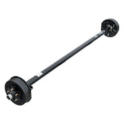 3500lb Assembled Trailer Axle - 3.5k Capacity 5 Lug Straight Tube