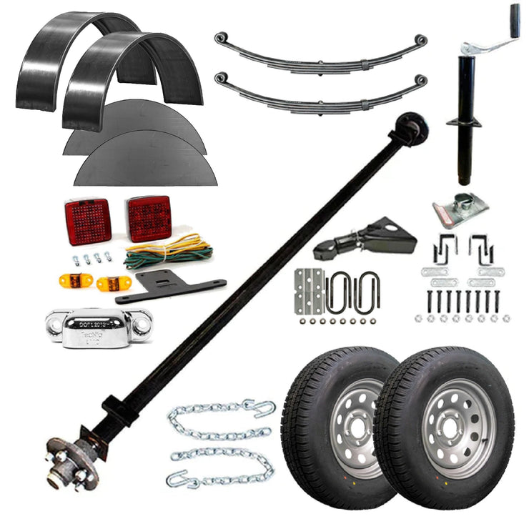 1110 - 6' x 10' Single Axle 3.5K Utility Trailer Kit