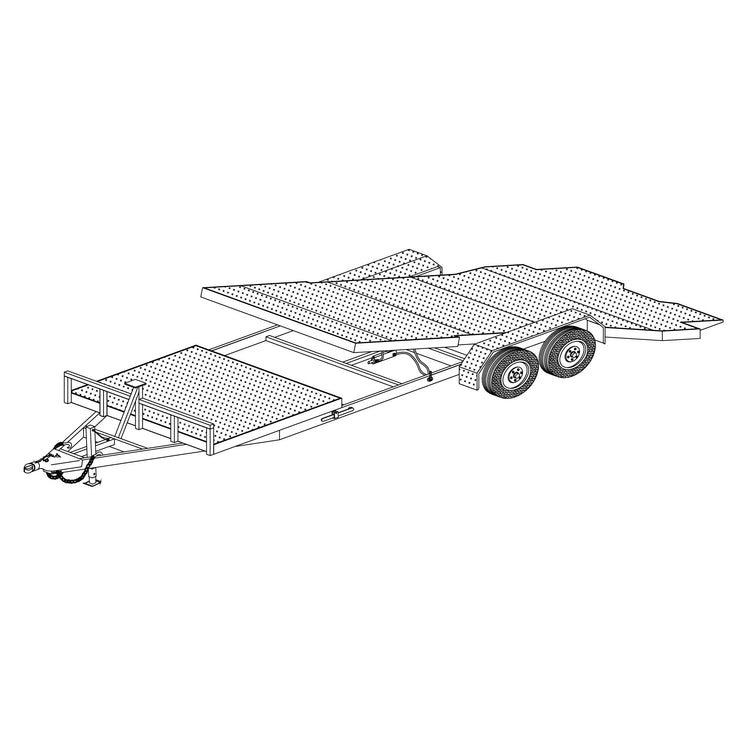 24' 10.4K or 14K Gravity Tilt Car Hauler DIY Plans - Model 24GT ...